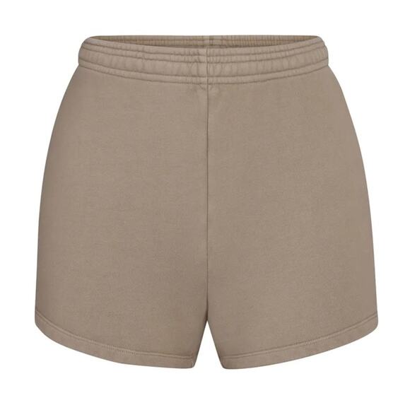 SKIMS Outdoor Fleece Shorts in Desert Tan Pull On Elastic Waist Size 4XL NEW - Picture 9 of 10
